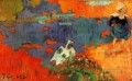 Paul Gauguin bretonische Frau und Gans am Wasser 1888